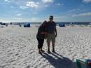 Bob and me on a winter beach in Florida